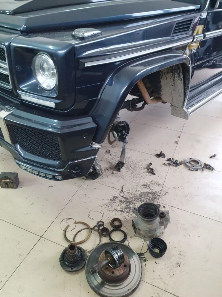 Обслуживание ходовой и тормозов Mercedes-Benz G в Анапе